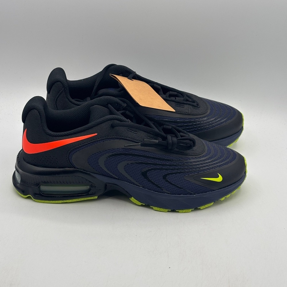 Nike Air Max Fire Shoes Men Size 10 Blackened Blue Lemon Venom IR0819-401